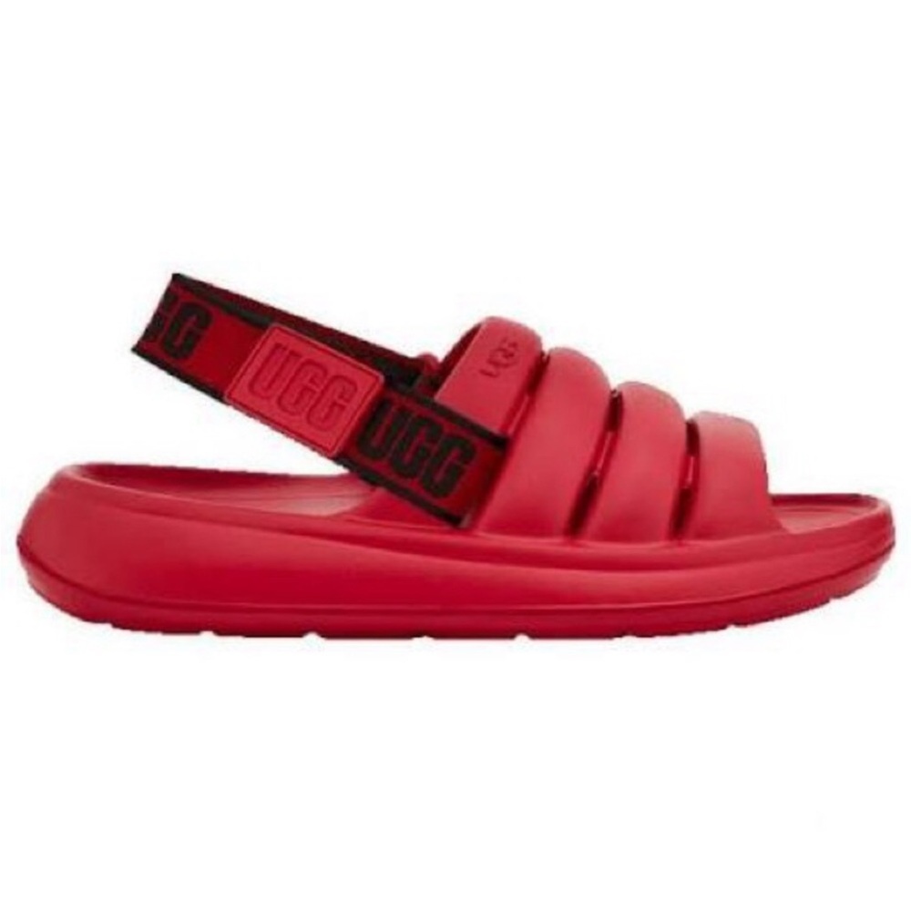 UGG Sport Yeah Samba Red Sandals Size 13